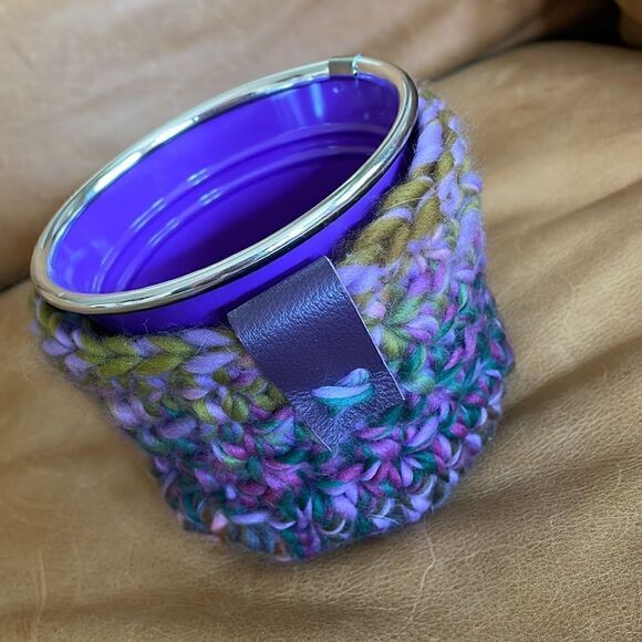 Knitted pot plant cover and pot - Picture 5 of 9